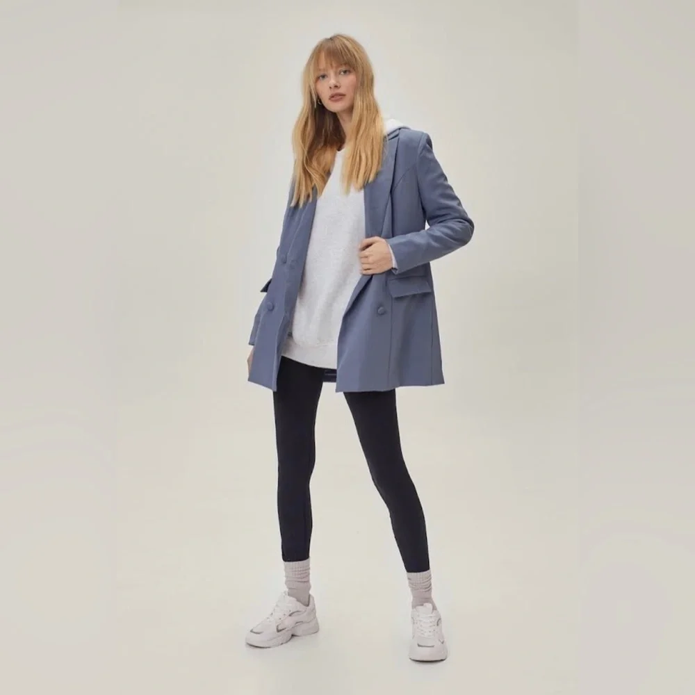 Nasty Gal Women's Relaxed Double Breasted Blazer - Picture 3 of 4